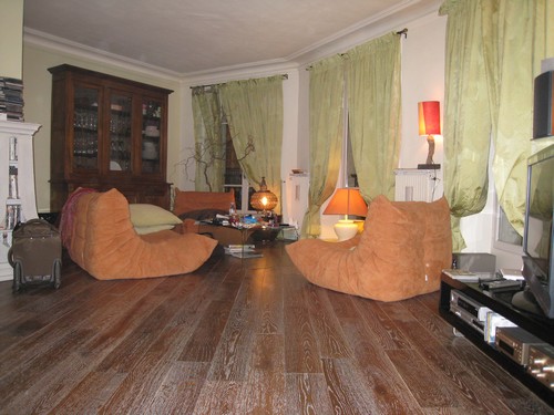 Parquet massif chêne huile - Ch&ecirc;ne massif thermo-traite fume huil&eacute; blanc 160x20